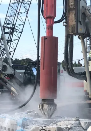 アースドリル工法の施工事例